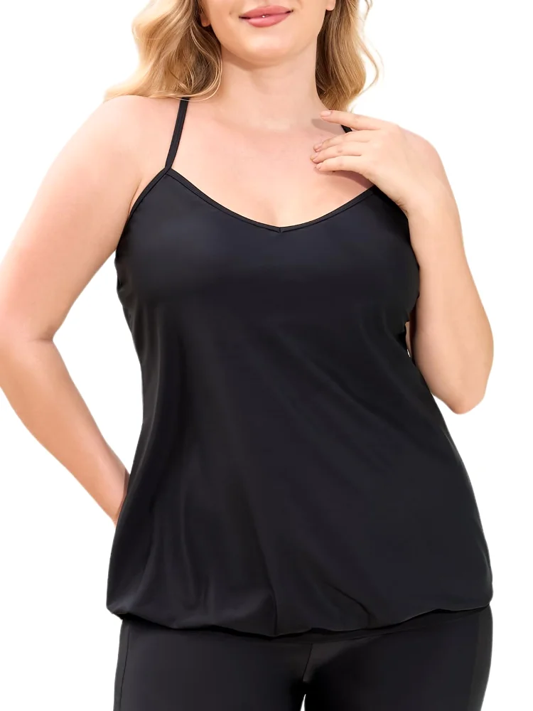 Ocean Blues Blouson Tankini Top