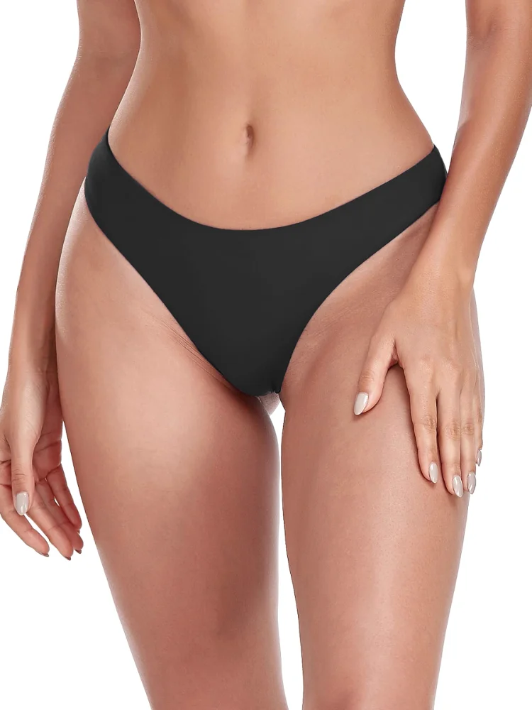 Ocean Blues Brazilian Cheeky Bikini Bottom, view 3