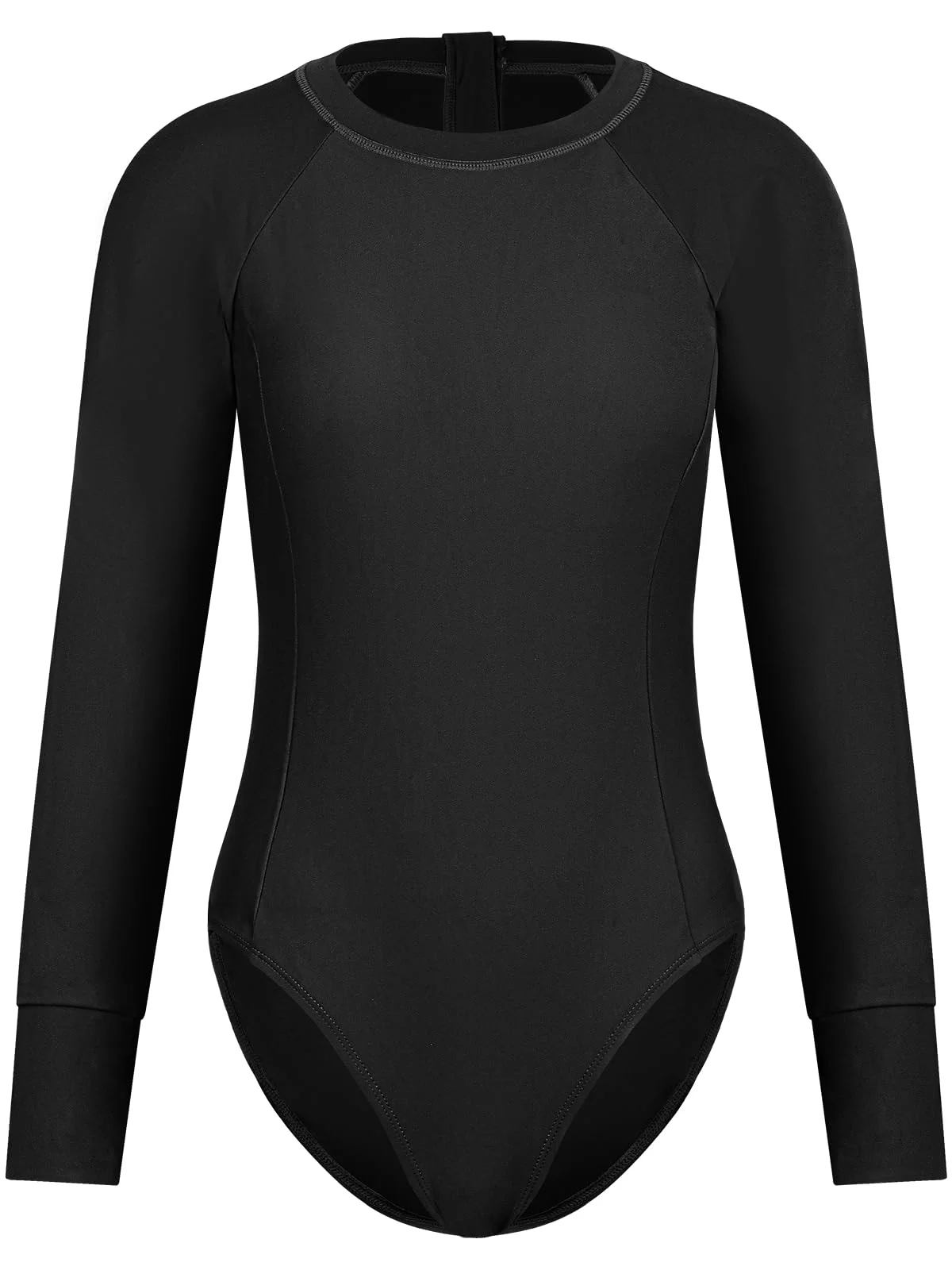 Ocean Blues Long-Sleeve Molded-Cup UPF 50+ Swimsuit, view 2