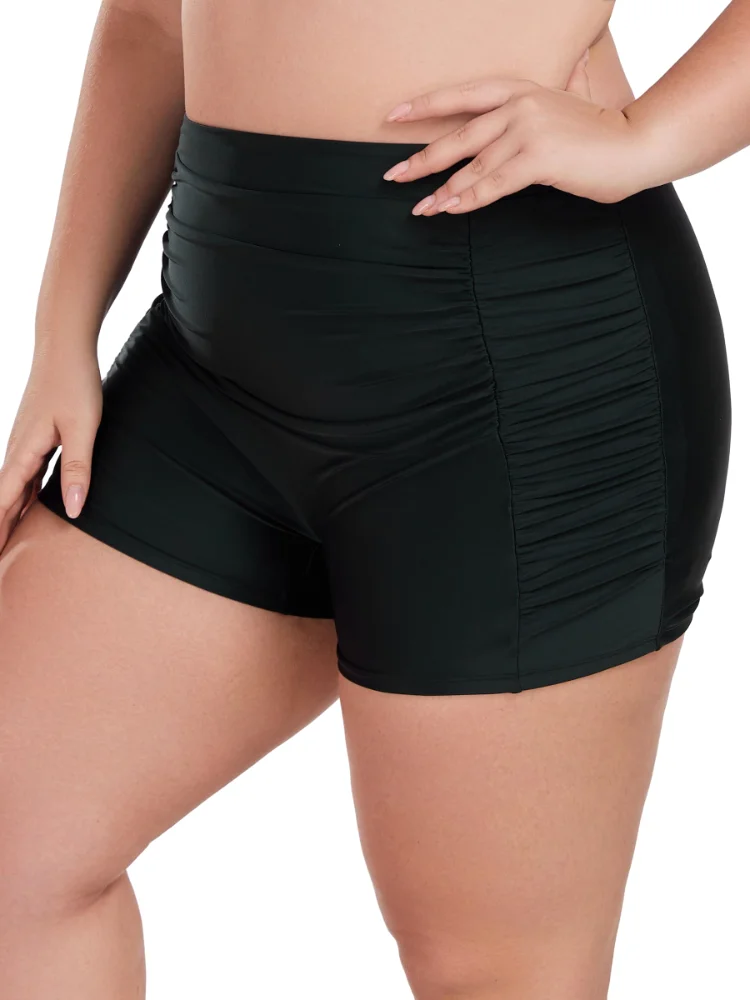 Ocean Blues Plus-Size 3-Inch Boyleg Board Shorts
